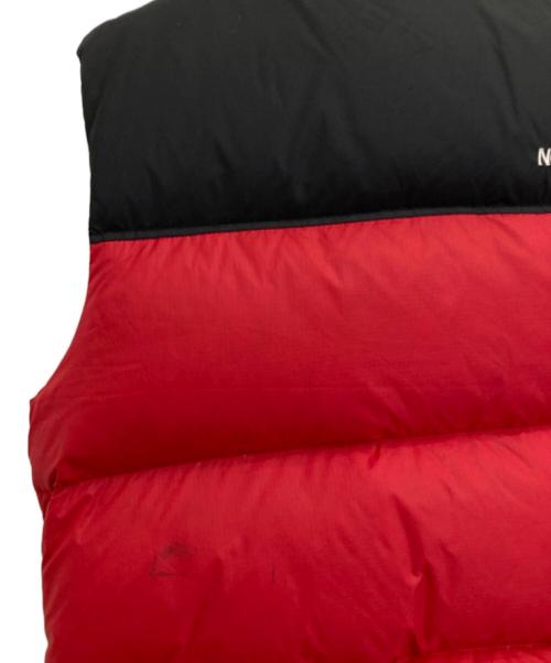 THE NORTH FACE（ザ ノース フェイス）THE NORTH FACE (ザ ノース フェイス) RETRO NUPTSE VEST レッド×ブラック サイズ:Mの古着・服飾アイテム