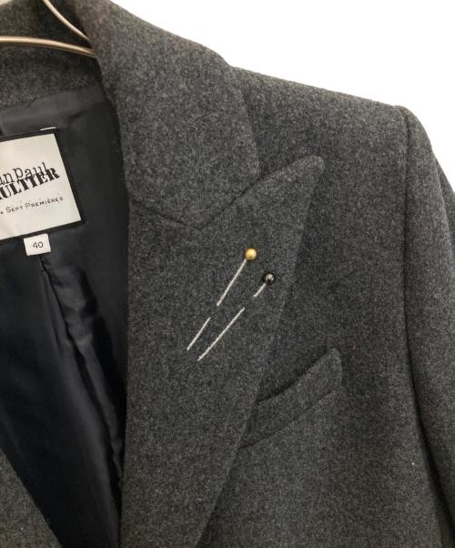 Jean Paul GAULTIER（ジャンポールゴルチェ）Jean Paul GAULTIER (ジャンポールゴルチェ) チェスターコート グレー サイズ:40の古着・服飾アイテム