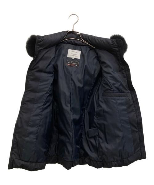 UNTITLED（アンタイトル）UNTITLED (アンタイトル) デイジーサテンフォックスファーダウン ネイビー サイズ:1の古着・服飾アイテム