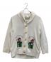 gelato pique（ジェラートピケ）の古着「ベビモコジャガードショールカーディガン」｜ホワイト