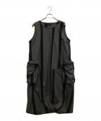 MOYURUモユル）の古着「ノースリーブワンピース」｜ブラック