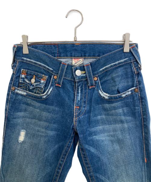 TRUE RELIGION（トゥルー レリジョン）TRUE RELIGION (トゥルー レリジョン) フレアデニムパンツ インディゴ サイズ:W28×L33の古着・服飾アイテム