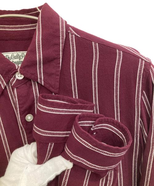 WACKO MARIA（ワコマリア）WACKO MARIA (ワコマリア) ストライプシャツ レッド サイズ:Ｓの古着・服飾アイテム