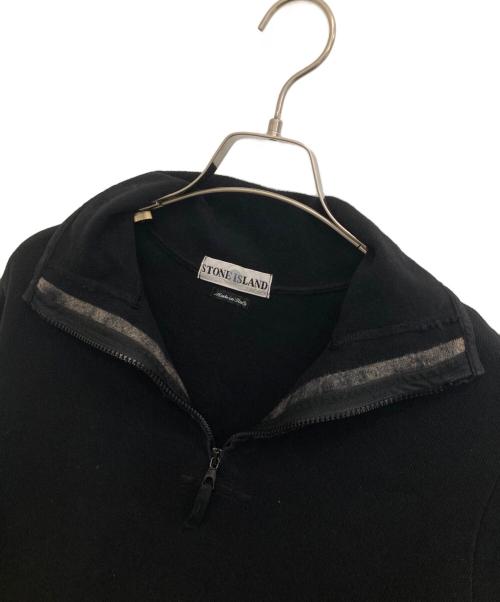 STONE ISLAND（ストーンアイランド）STONE ISLAND (ストーンアイランド) ハーフジップニット ブラック サイズ:Sの古着・服飾アイテム