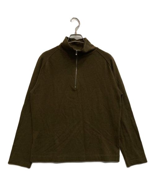 C.P COMPANY（シーピーカンパニー）C.P COMPANY (シーピーカンパニー) ハーフジップニット ブラウン サイズ:3の古着・服飾アイテム