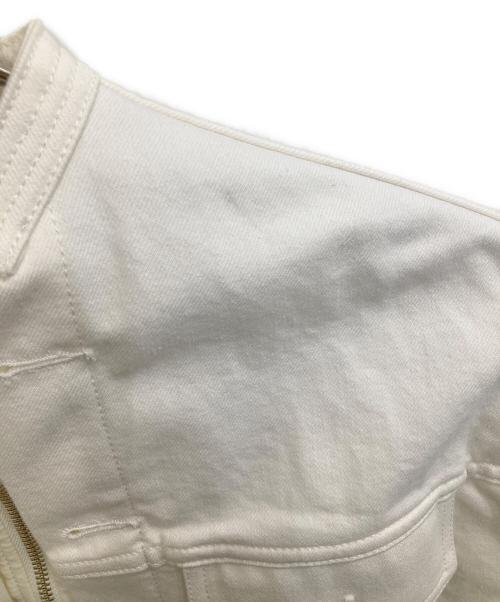 STUMBL（スタンブル）STUMBL (スタンブル) ハイブリッドニューデニムジャケット ホワイト サイズ:36の古着・服飾アイテム