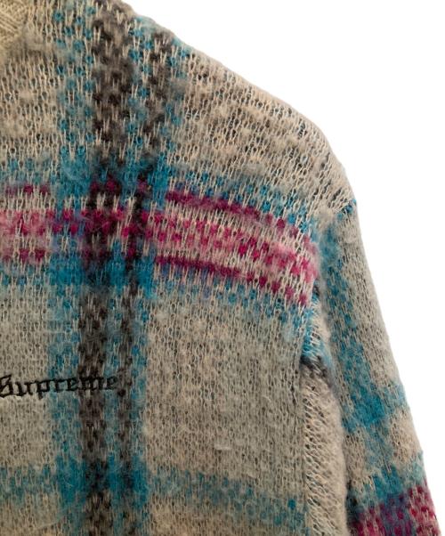 SUPREME（シュプリーム）Supreme (シュプリーム) Brushed Plaid Sweater アイボリー サイズ:XLの古着・服飾アイテム