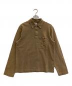 C.P COMPANYシーピーカンパニー）の古着「ハーフジップポロシャツ」｜ブラウン