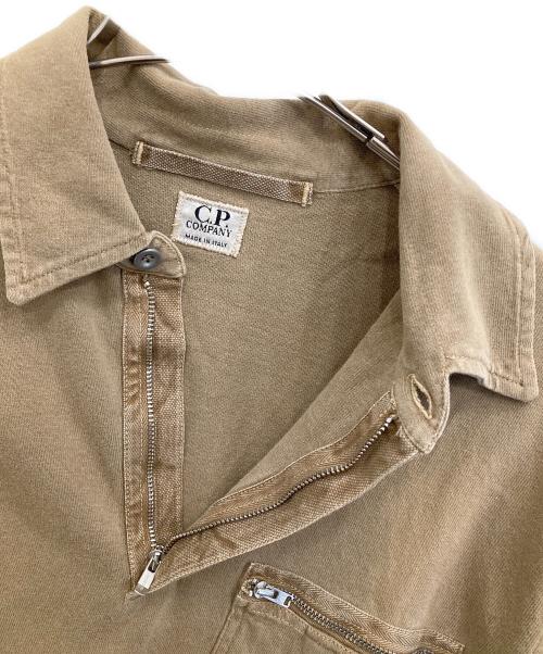 C.P COMPANY（シーピーカンパニー）C.P COMPANY (シーピーカンパニー) ハーフジップポロシャツ ブラウン サイズ:Sの古着・服飾アイテム