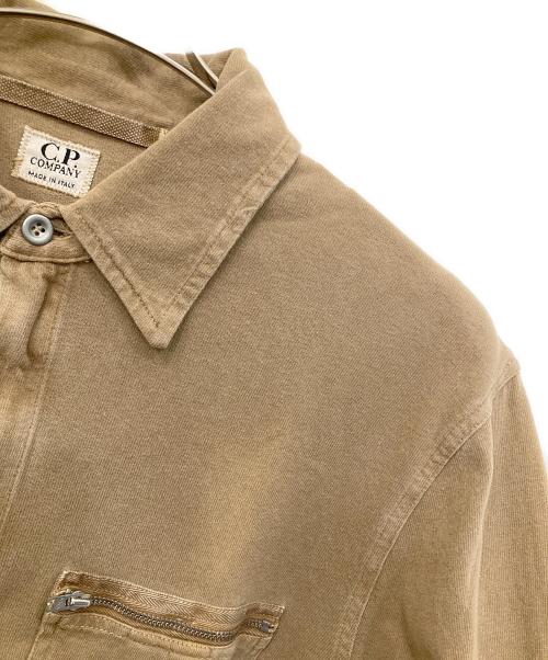 C.P COMPANY（シーピーカンパニー）C.P COMPANY (シーピーカンパニー) ハーフジップポロシャツ ブラウン サイズ:Sの古着・服飾アイテム