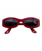 CHANELシャネル）の古着「スクエアサングラス」｜レッド