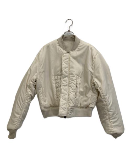 ALPHA（アルファ）ALPHA (アルファ) フライトジャケット アイボリー サイズ:Mの古着・服飾アイテム