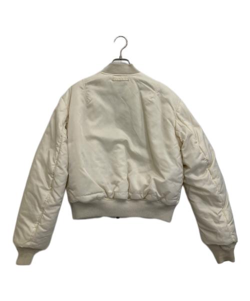 ALPHA（アルファ）ALPHA (アルファ) フライトジャケット アイボリー サイズ:Mの古着・服飾アイテム