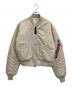 ALPHA（アルファ）の古着「フライトジャケット」｜アイボリー