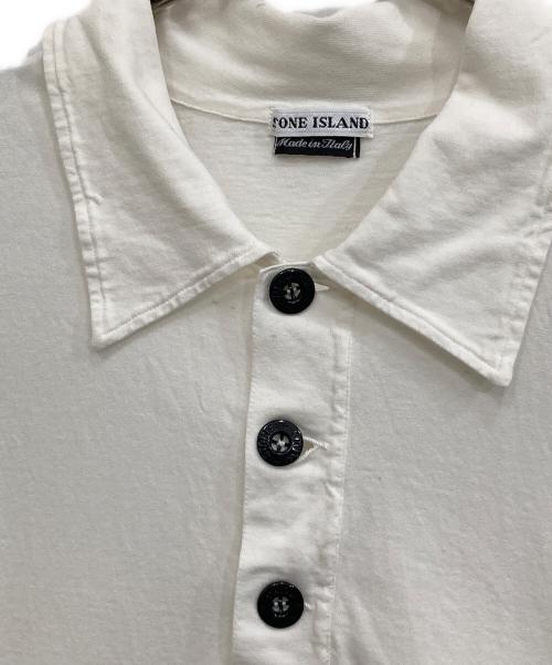 STONE ISLAND（ストーンアイランド）STONE ISLAND (ストーンアイランド) ポロシャツ ホワイト サイズ:Sの古着・服飾アイテム