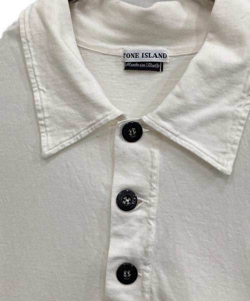 STONE ISLAND（ストーンアイランド）STONE ISLAND (ストーンアイランド) ポロシャツ ホワイト サイズ:Sの古着・服飾アイテム