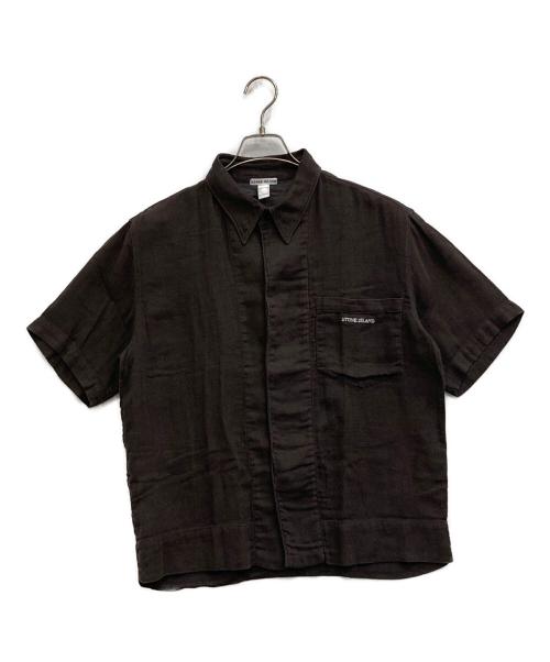 STONE ISLAND（ストーンアイランド）STONE ISLAND (ストーンアイランド) 半袖シャツ ブラウン サイズ:Sの古着・服飾アイテム