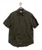 C.P COMPANYシーピーカンパニー）の古着「リネンシャツ」｜ブラウン