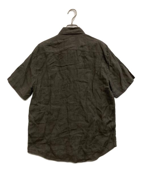C.P COMPANY（シーピーカンパニー）C.P COMPANY (シーピーカンパニー) リネンシャツ ブラウン サイズ:3の古着・服飾アイテム