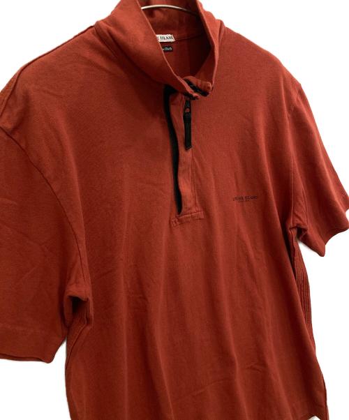 STONE ISLAND（ストーンアイランド）STONE ISLAND (ストーンアイランド) ハーフジップカットソー オレンジ サイズ:Ｓの古着・服飾アイテム