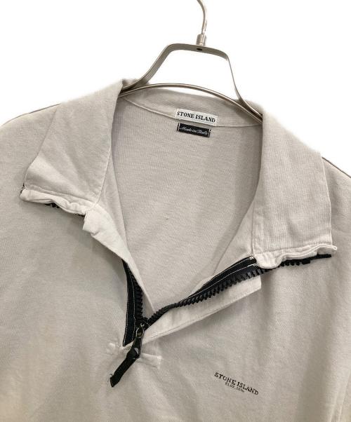 STONE ISLAND（ストーンアイランド）STONE ISLAND (ストーンアイランド) ハーフジップカットソー グレー サイズ:Mの古着・服飾アイテム
