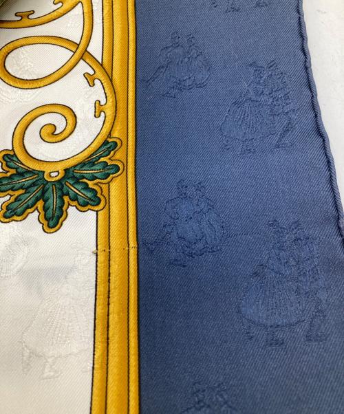HERMES（エルメス）HERMES (エルメス) シルクスカーフ ネイビーの古着・服飾アイテム