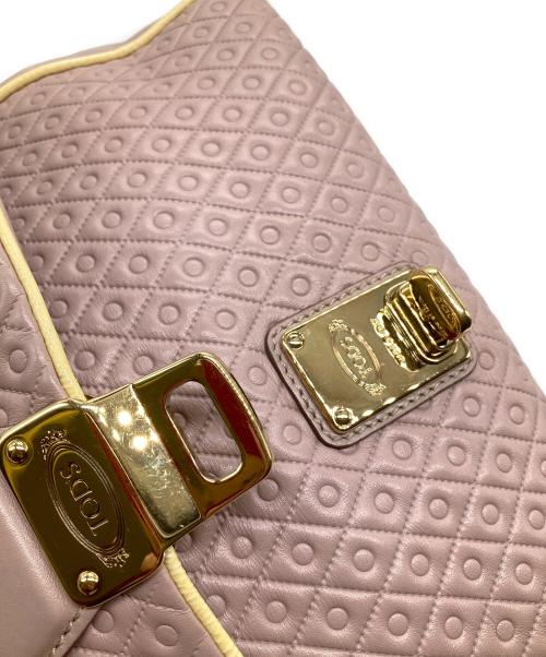 TOD'S（トッズ）TOD'S (トッズ) チェーンショルダーバッグ ピンクの古着・服飾アイテム