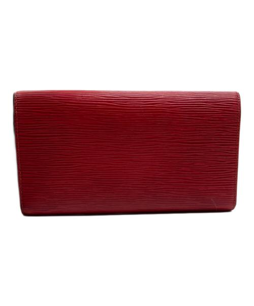 LOUIS VUITTON（ルイ ヴィトン）LOUIS VUITTON (ルイ ヴィトン) 3つ折り長財布 レッドの古着・服飾アイテム