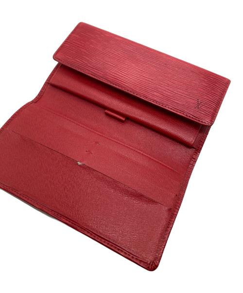 LOUIS VUITTON（ルイ ヴィトン）LOUIS VUITTON (ルイ ヴィトン) 3つ折り長財布 レッドの古着・服飾アイテム