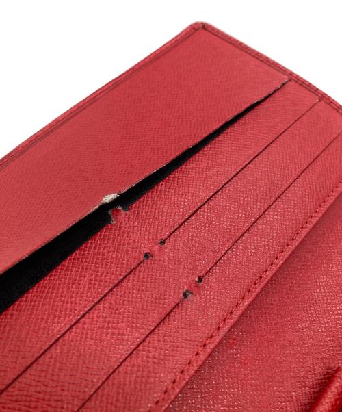 LOUIS VUITTON（ルイ ヴィトン）LOUIS VUITTON (ルイ ヴィトン) 3つ折り長財布 レッドの古着・服飾アイテム
