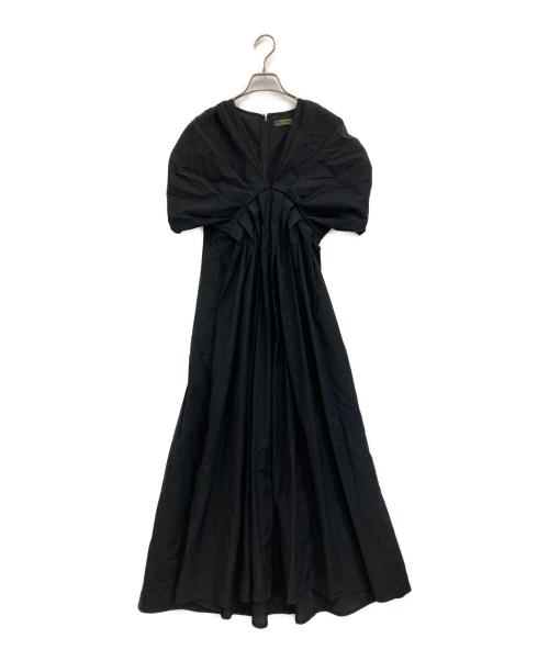 support surface（サポートサーフェス）support surface (サポートサーフェス) 半袖ワンピース ブラックの古着・服飾アイテム