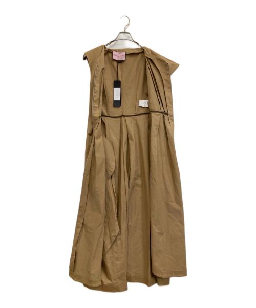 giovanna nicolai（ジョバンナニコライ）giovanna nicolai (ジョバンナニコライ) ノースリーブワンピース ブラウン サイズ:38の古着・服飾アイテム