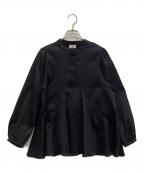 Sonoソーノ）の古着「長袖ブラウス」｜ブラック