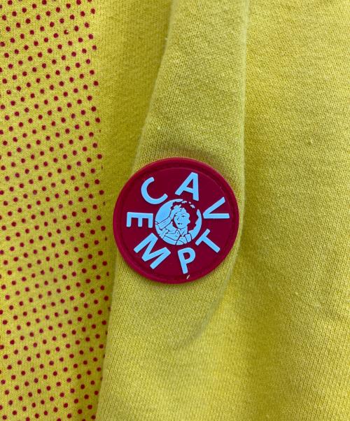 C.E（シーイー）C.E (シーイー) OVERDYE AS T-VERT CREW NECK イエロー サイズ:Lの古着・服飾アイテム