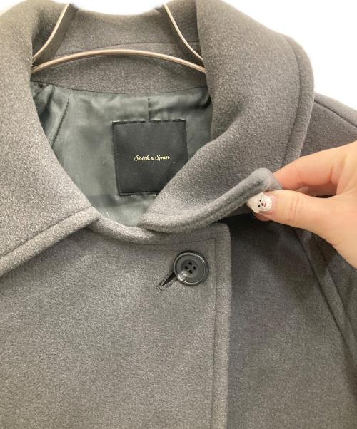 Spick and Span（スピックアンドスパン）Spick and Span (スピックアンドスパン) ステンカラーショートコート グレー サイズ:38の古着・服飾アイテム