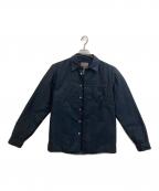 PRADA SPORTSプラダスポーツ）の古着「中綿ナイロンシャツ」｜ネイビー