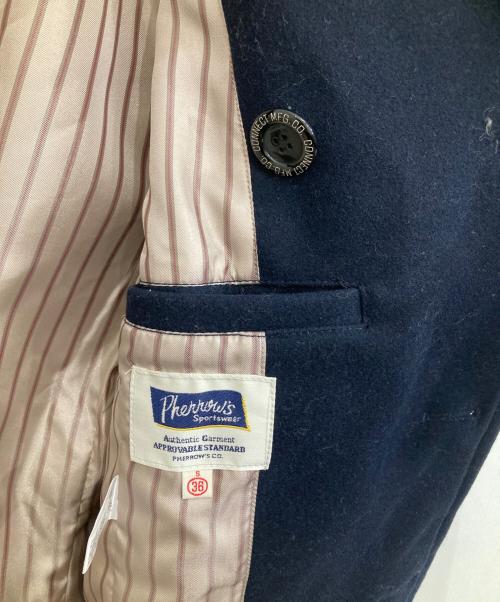 Pherrow's（フェローズ）Pherrow's (フェローズ) スタンドカラーPコート ネイビー サイズ:Sの古着・服飾アイテム
