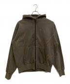 BOILER ROOMボイラールーム）の古着「ジップパーカー」｜オリーブ