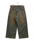 LEEリー）の古着「WIDE FADE BAGGYデニムパンツ」｜インディゴ