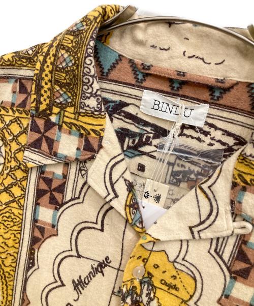 BINDU（ビンドゥ）BINDU (ビンドゥ) JOURNAL STANDARD (ジャーナルスタンダード) フランネル パターン シャツ イエロー サイズ:Lの古着・服飾アイテム