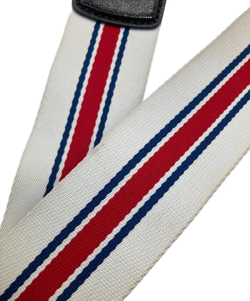 THE MARC JACOBS（ザマークジェイコブス）the marc jacobs (ザマークジェイコブス) スナップショットショルダーバッグ ベージュ×レッドの古着・服飾アイテム