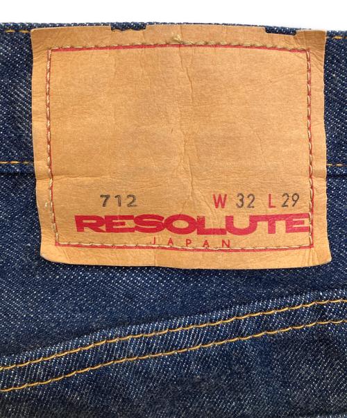 RESOLUTE（リゾルト）RESOLUTE (リゾルト) デニムパンツ インディゴ サイズ:W32の古着・服飾アイテム
