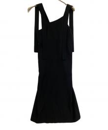 ENFOLD（エンフォルド）の古着「STRAIGHT JUMPER-SKIRT」｜ブラック