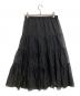 SLOBE IENA（スローブ イエナ）の古着「シアーオーガンジーティアードスカート」｜ブラック