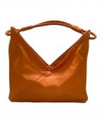 BOTTEGA VENETAボッテガベネタ）の古着「レザーハンドバッグ」｜オレンジ