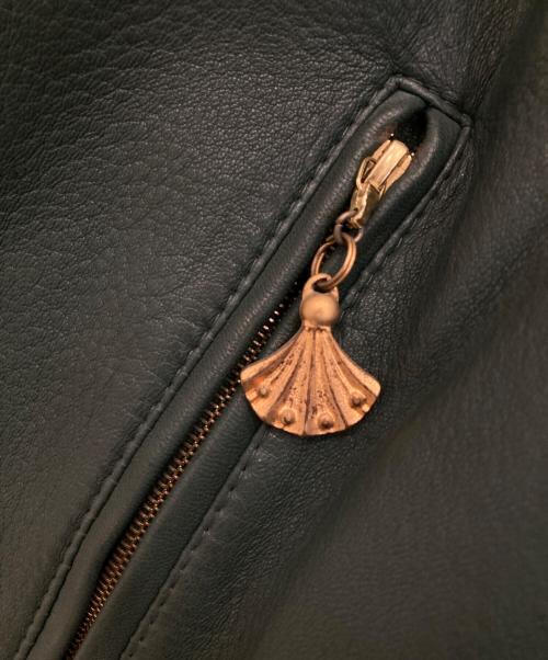 BALLY（バリー）BALLY (バリー) ダブルレザーコート グリーン サイズ:-の古着・服飾アイテム