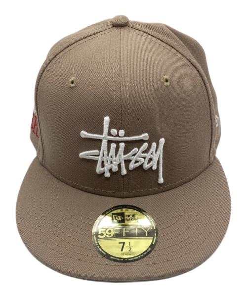 stussy（ステューシー）stussy (ステューシー) New Era (ニューエラ) キャップ ベージュの古着・服飾アイテム