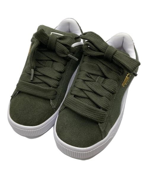 PUMA（プーマ）PUMA (プーマ) ローカットスニーカー カーキ サイズ:23.5の古着・服飾アイテム