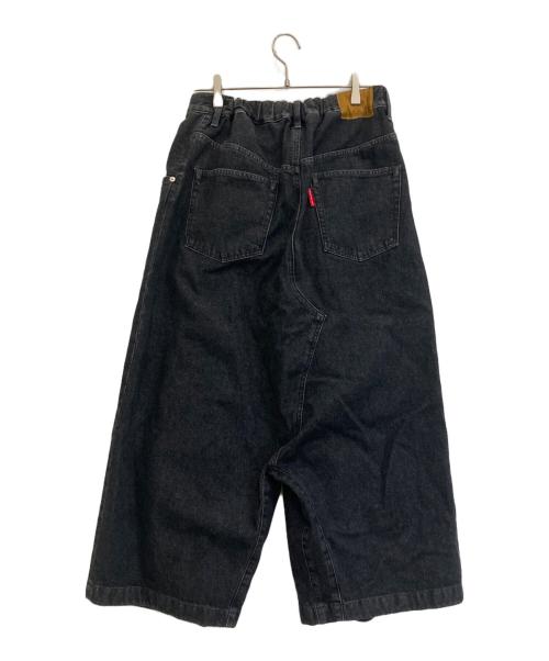 NEON SIGN（ネオンサイン）NEON SIGN (ネオンサイン) SARROUEL DENIM SLACKS ブラック サイズ:SIZE 46の古着・服飾アイテム