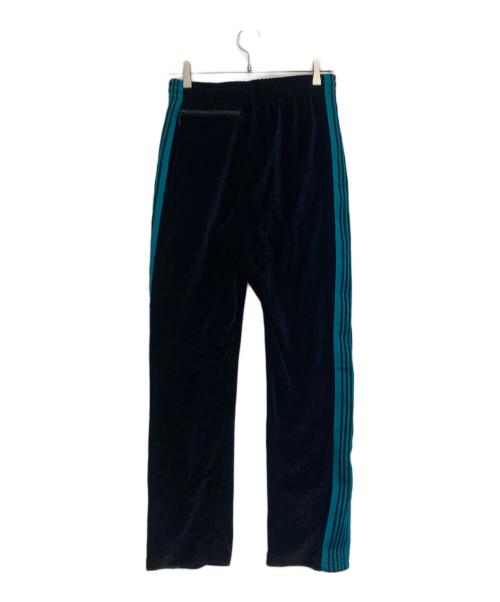 Needles（ニードルズ）Needles (ニードルズ) Narrow Track Pant Velour ブラック×グリーン サイズ:XSの古着・服飾アイテム